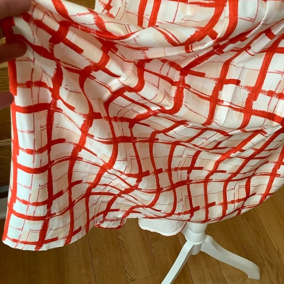 MAEVE Red & Green County Fair Pleated Skirt Size 8 - Picture 9 of 16